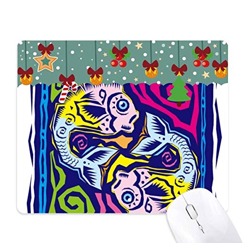 Mouse pad de Piscis estilo cultura de México para decorar tu escritorio de oficina