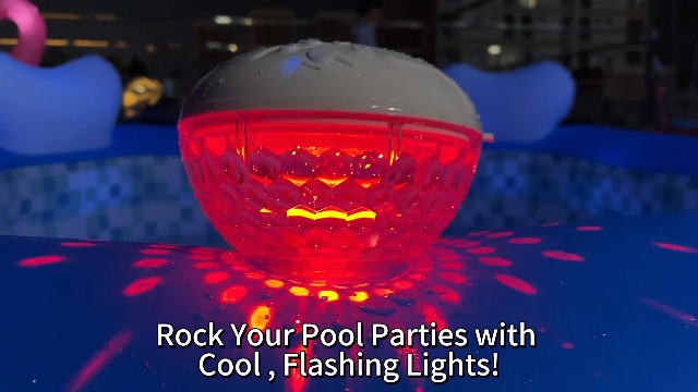 Floating Pool Speaker Dynamic RGB Color Changing 