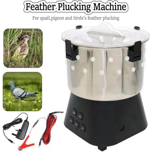 Máquina desplumadora de aves de corral de acero inoxidable con temporizador y motor de 5000 rpm 3