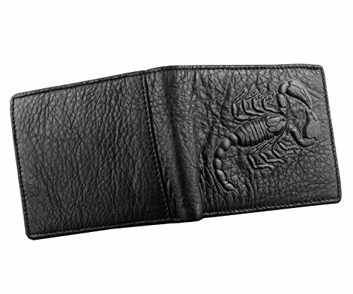 Mens Genuine Leather Wallet Scorpion Soft Leather Card Holder #TOP3