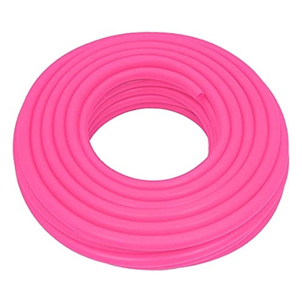 GOVARDHAN PIPE 30 Meter 1 Inch PVC Pink Water Pipe| Lightweight, Durable & Flexible| Hose with Accessories Connector & Clamps| Watering Garden, Cleaning, Outdoor-Indoor Use (30 Meter (98.42 Feet))