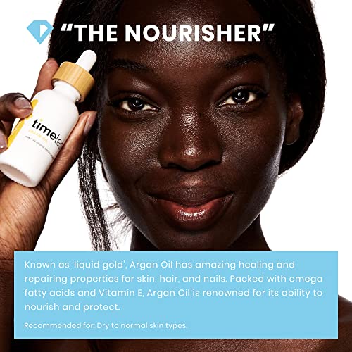Timeless Skin Care Argan Oil 100% Pure - 1 Oz - Heal And Repair Dry Skin, Hair & Nails - Packed With Vitamin E - All Natural - Recommended For Dry To Normal Skin Types #TOP1