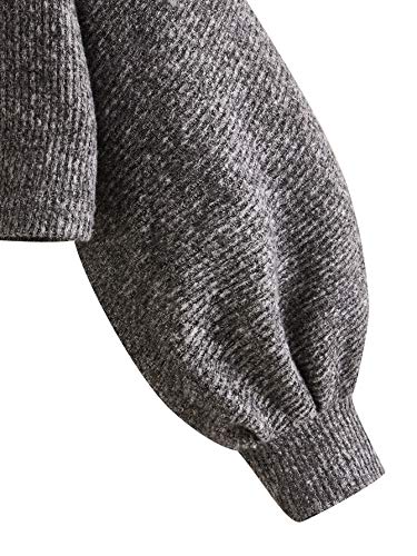Image of SweatyRocks Women's Crewneck Long Sleeve Knit Crop Top Cropped Sweaters