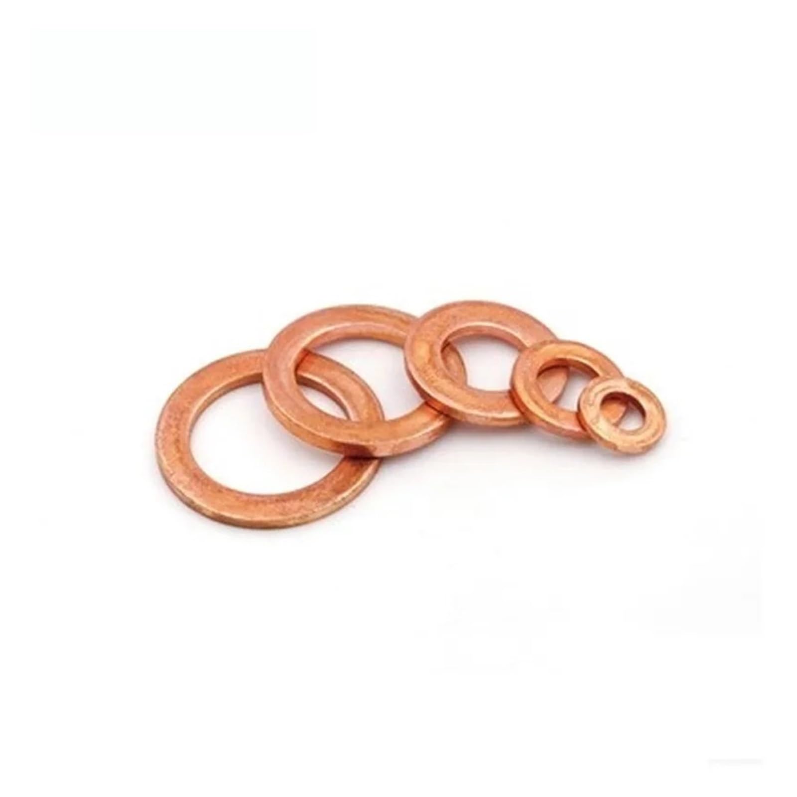 Latón arandela plana, 50 Uds M4 M5 M6 M8 M10 M12 M14 arandela de sellado de arandela de cobre(M6x10x1)
