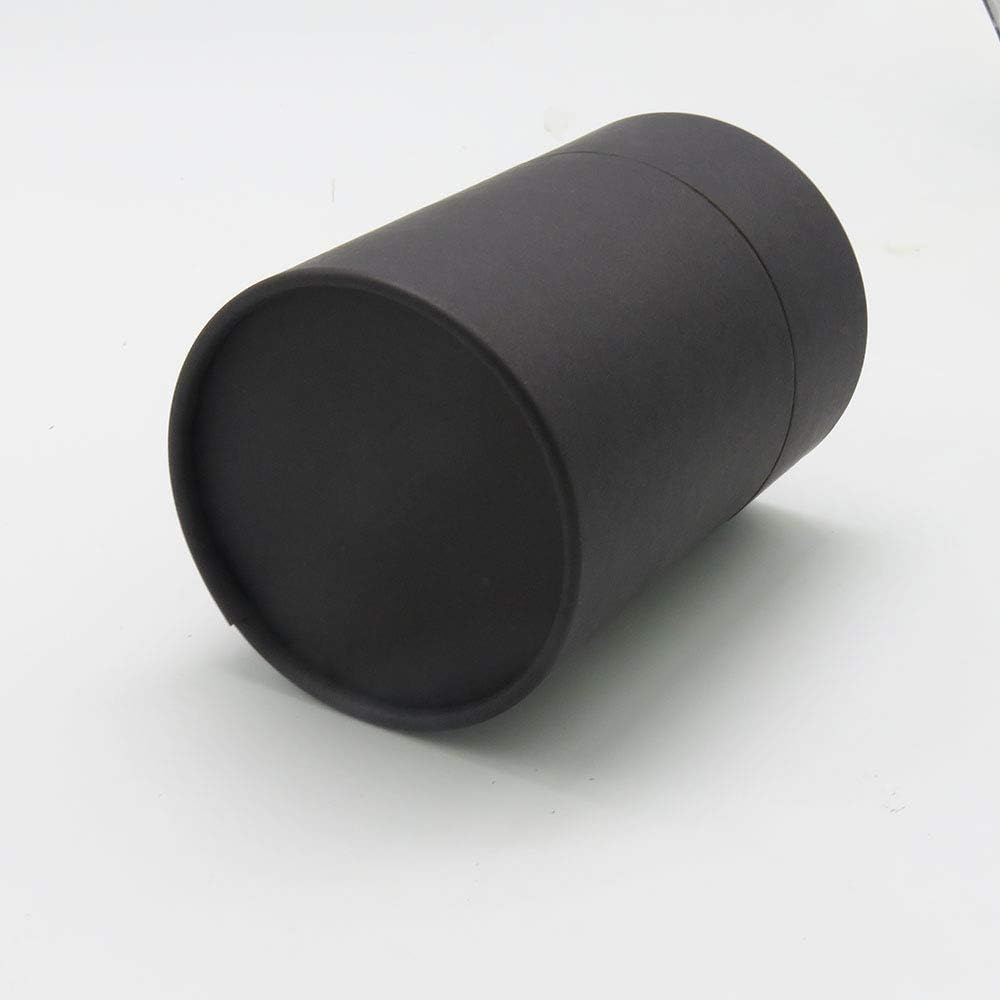 WENPACK 12Pack Paperboard Tube Jar with Lid Round Cardboard Can Packaging Bottle Box Container (2.44" D*4.4" H, Black) image 2