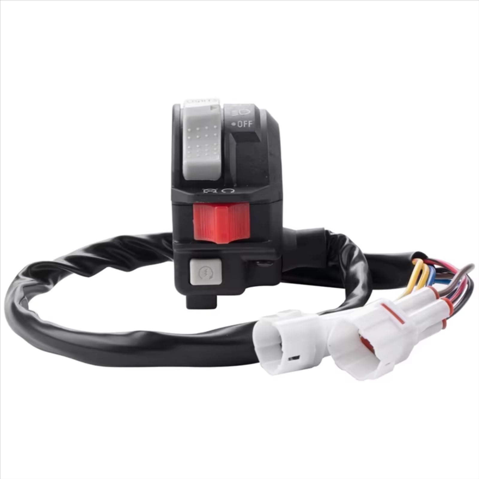 Interruptor señal moto Control Izquierdo Del Manillar Del Interruptor De La Motocicleta Compatible Con YFZ450 Para Grizzly Para Raptor 250 125 Faro De Arranque Apagado