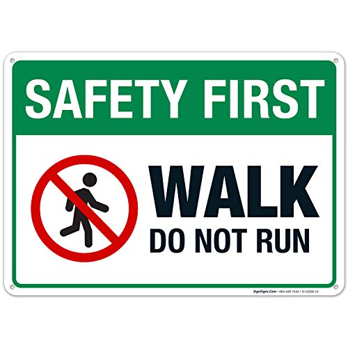 Panneau Safety First en aluminium fabriqué aux États-Unis avec impression UV 40