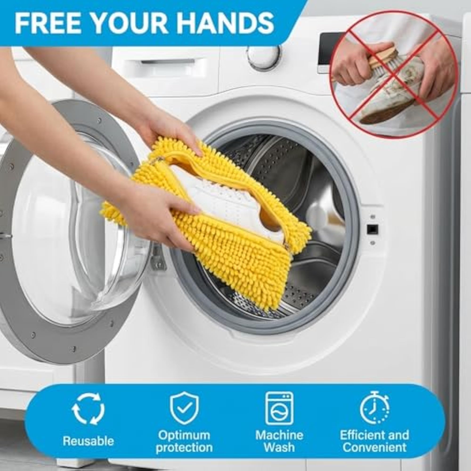 Polyester Mesh Shoe Washing Bag with Invisible Zipper