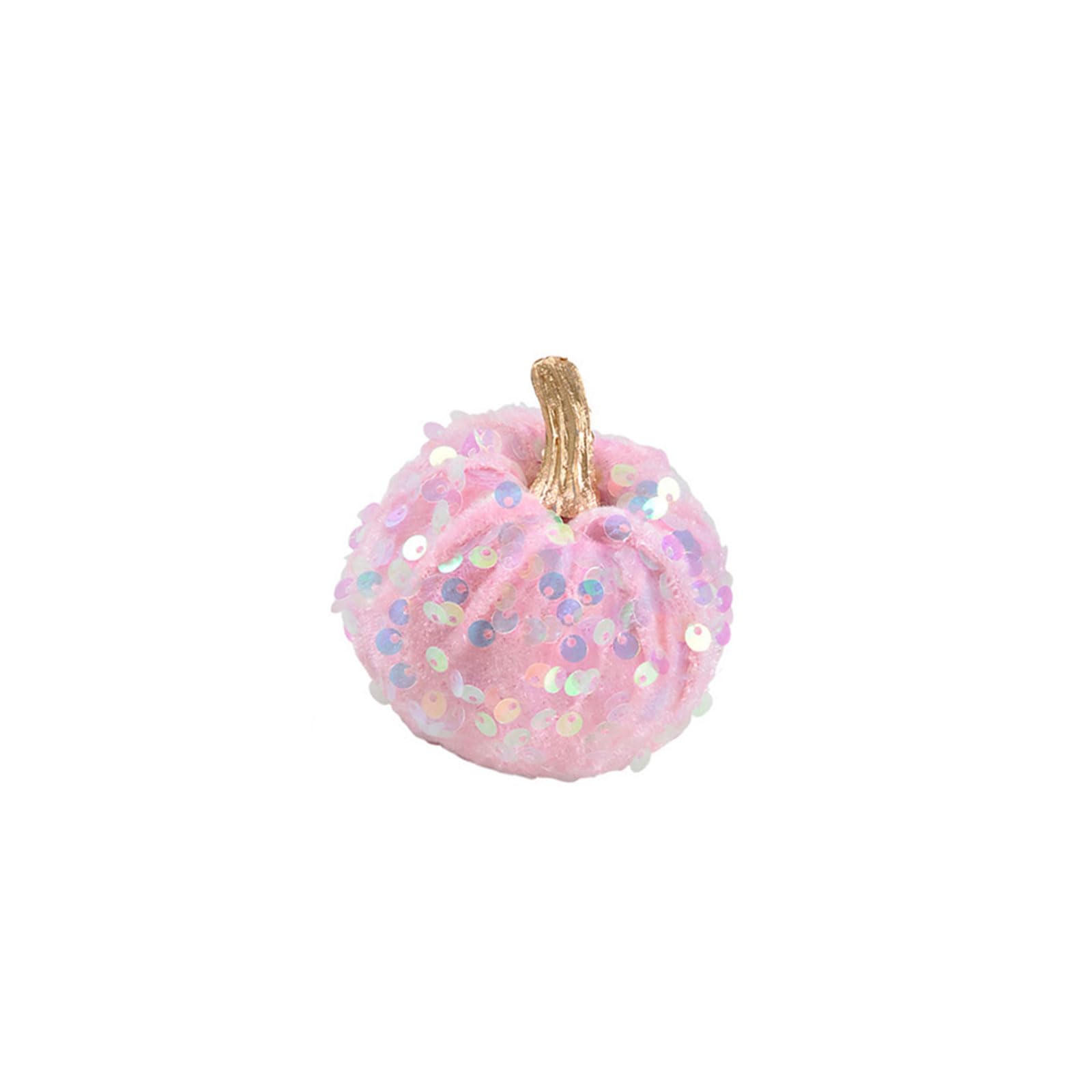Tsophreniq Halloween Pumpkin Decoration Finish Gold Top Autumn Thanksgiving Pumpkin Accent Decor Finish Gold Top Seasonal Tabletop