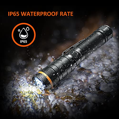 Nicron Flashlights,Rechargeable Magnetic Led Flashlights,1200 High Lumens Tactical Flashlight,White/Red/Green Lights Usb Charging,90 Degree Twist,Ip65 Waterproof Outdoor #TOP7