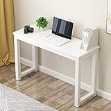 Diseño elegante: Con su diseño elegante y estética limpia, La mesa tiene la altura ideal para darle una mejor experiencia de trabajo, Sus patas metálicas y la estructura maximizan el espacio interno para hacer su trabajo diario cómodo.