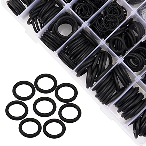 Rrina 1200Pcs Nitrile Rubber NBR O Ring Gasket Ring Assortment Kits Metric O-Ring Sealing Washer for Faucet Tap Plumbing and Automotive Repair OD 6mm-28mm Thickness 1.5mm 2.4mm 3.1mm - Thumbnail 3