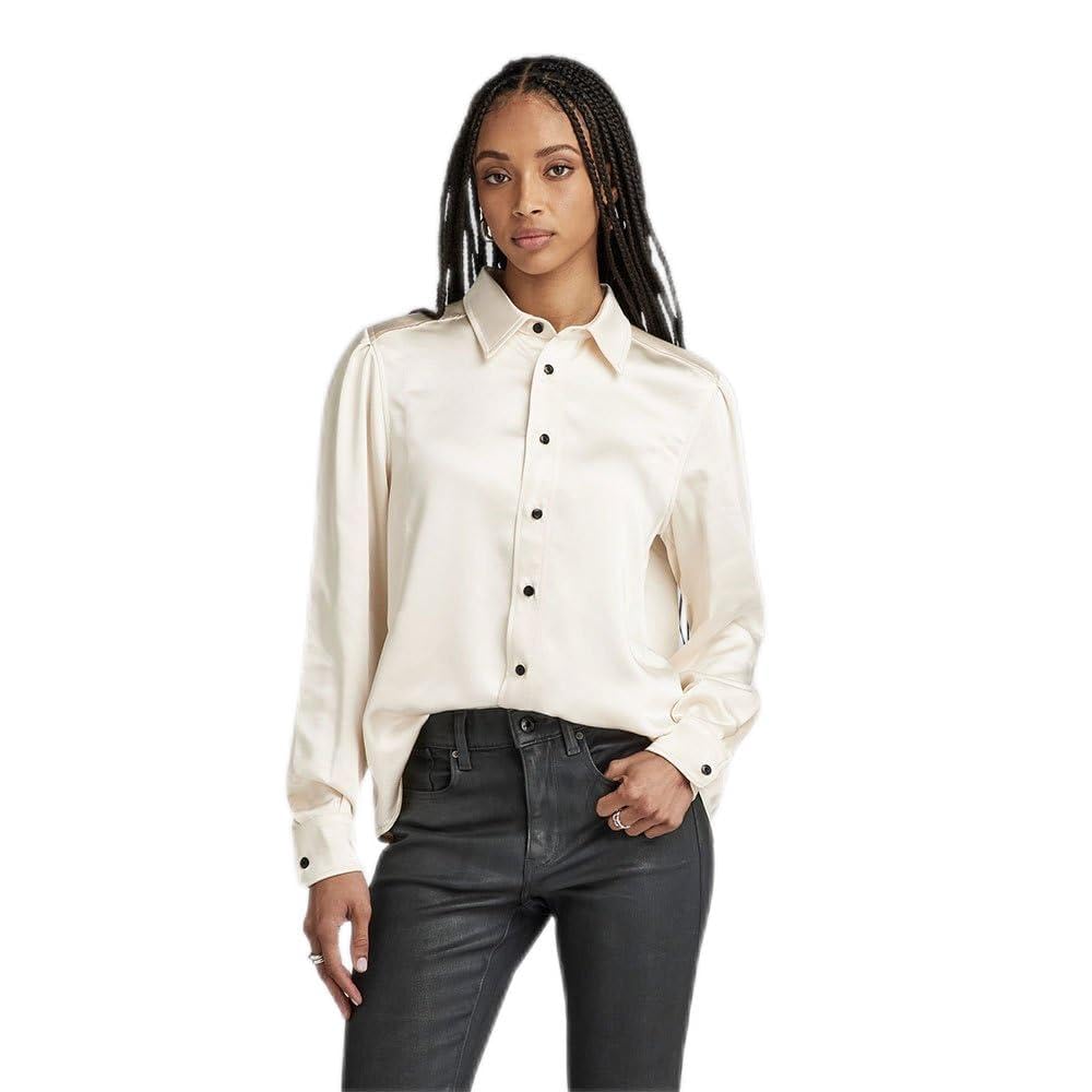 G-Star Women's Boxy Shirt , Beige (eggnog D23580-D414-G076), L