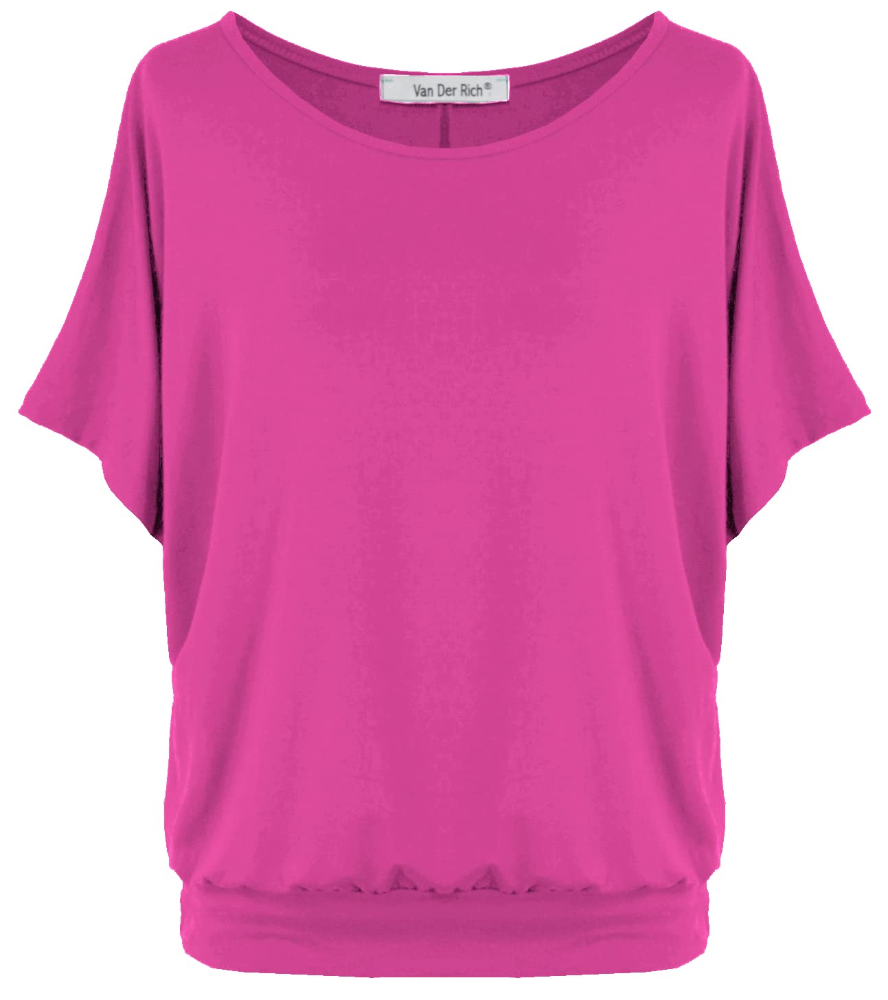 Van Der Rich ® - T-Shirt Oversize con Maniche a Pipistrello - Donna