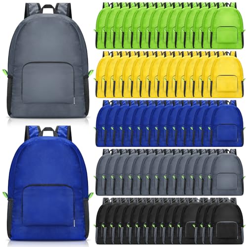 Image of Sherr 72 Pack 17 inch Classic Backpacks in Bulk Foldable Lightweight Back Packs Basic Classic bags for Travel (Popular Colors)