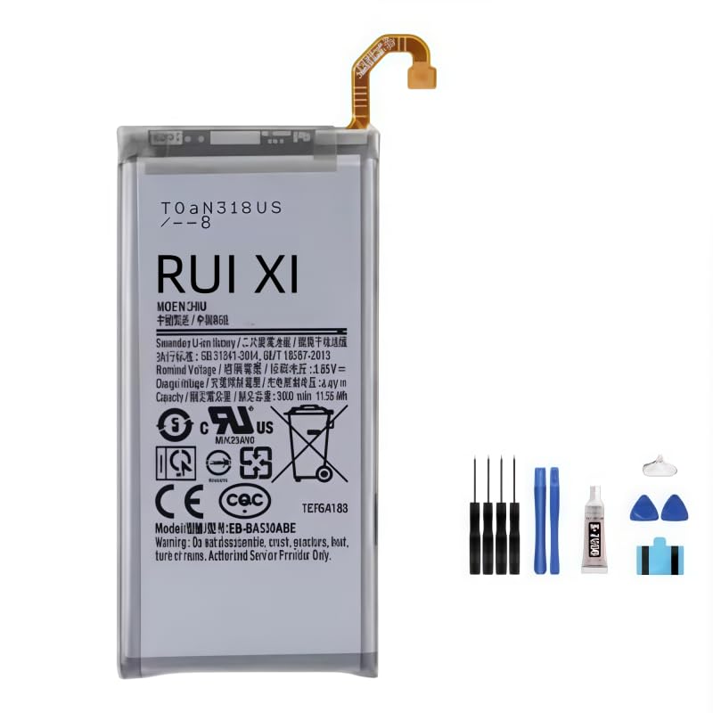 Colore: nero RUI XI Batteria compatibile per Samsung Galaxy A8 2018 A530 SM-A530 A530F A530K/L/S/W A530N/DS EB-BA530ABE 3000mAh Batteria