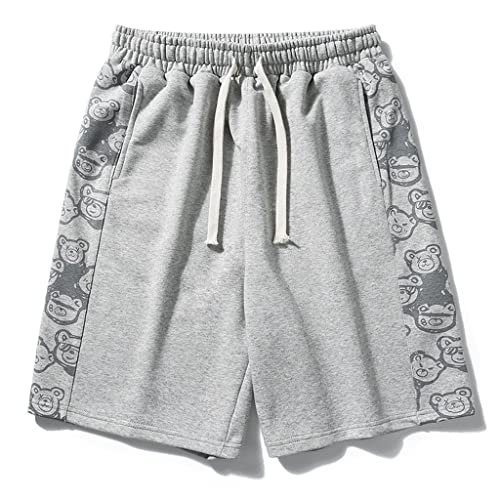 Short de plage gris clair pour homme et couple CLSDRZC avec poches