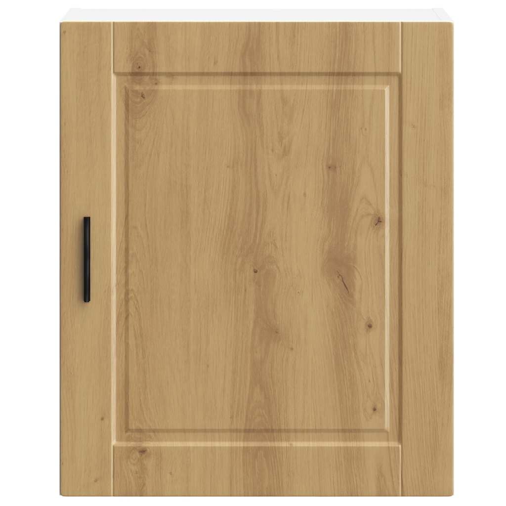 Porto Küchen Hängeschrank, Artisan-Eiche Holzwerkstoff, 50x31x60 cm, Wandmontage, Langlebiger Küchenschrank für Geschirr und Kochutensilien, Feuchtigkeitsbeständig