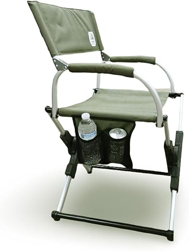 Miniatura 6 de Silla de camping portátil con bolsa de transporte, compacta y ligera silla plegable para campamento al aire libre, deportes, portones traseros,