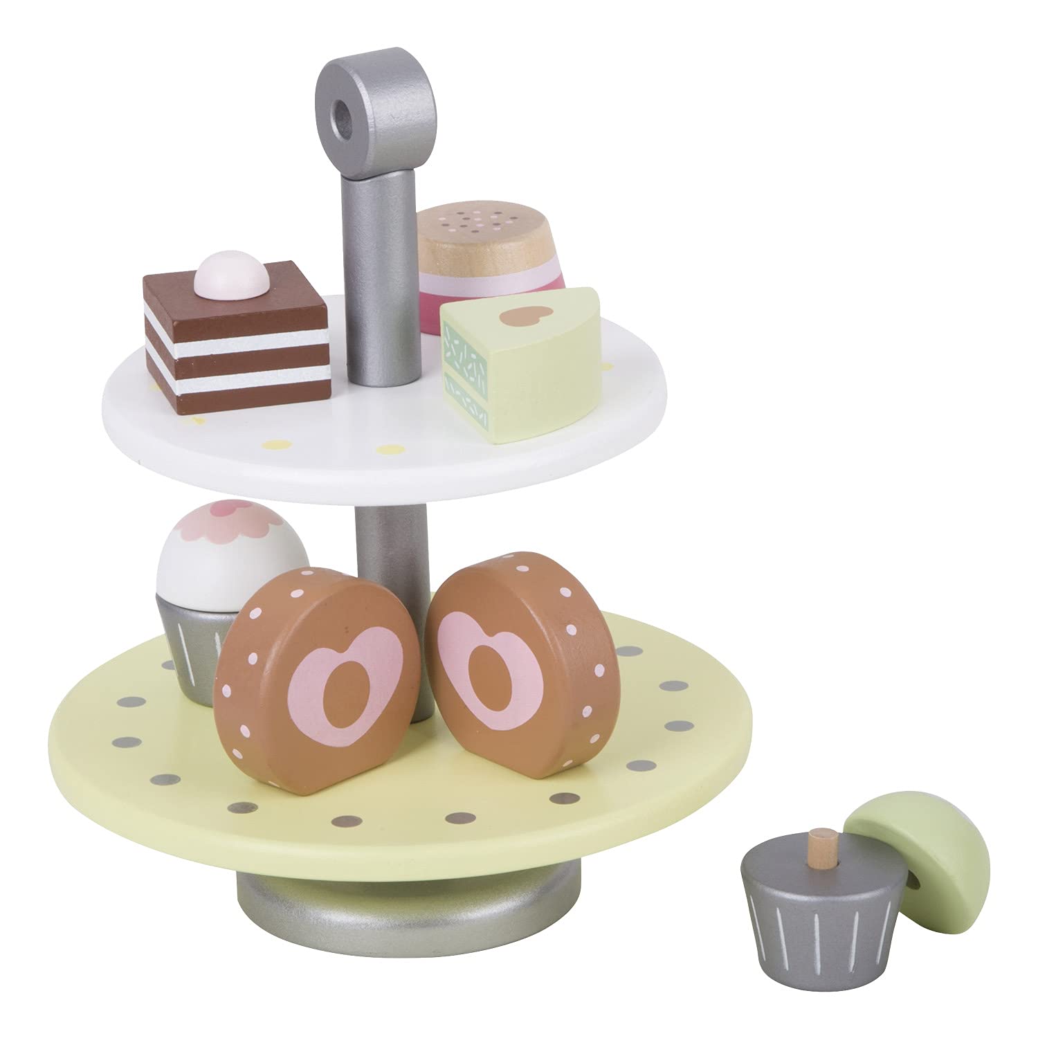 Présentoir à cupcakes multicolore Classic World CW50514 en bois pour enfant