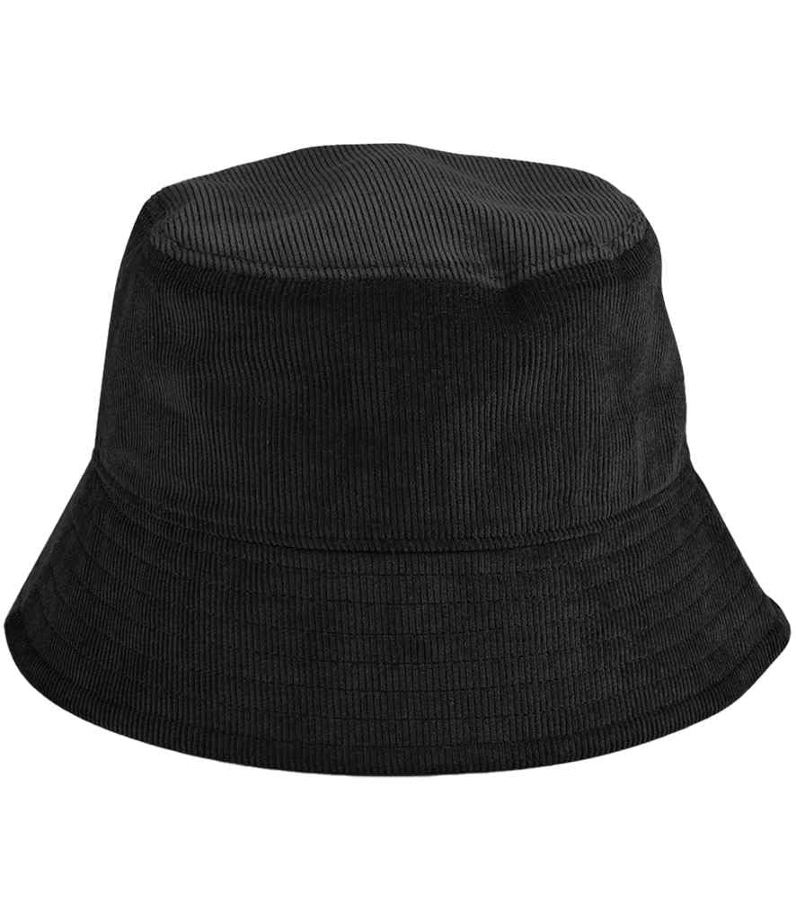 4Sp Unisex Black 4Sp® Organic Cotton Corduroy Bucket Hat, 2 Sizes S/M-L/Xl, Cotton Twill Sweatband (Uk, Alpha, L, Xl, )