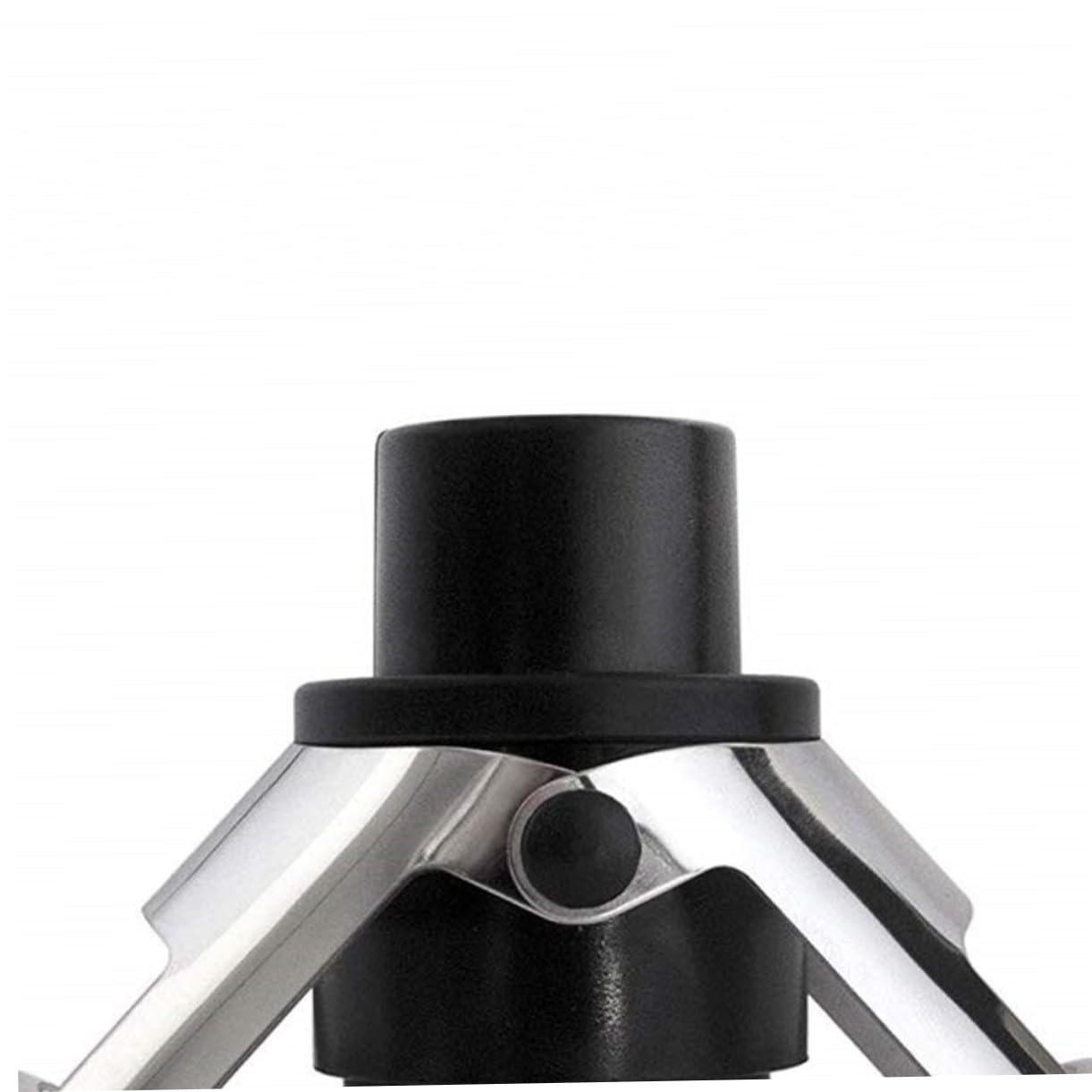 2pezzi Tappo per Bottiglia di Vino Sottovuoto in Abs e Silicone Nero, Conserva le Bollicine Fresche Chiusura Sicura, per Spumante e Vino