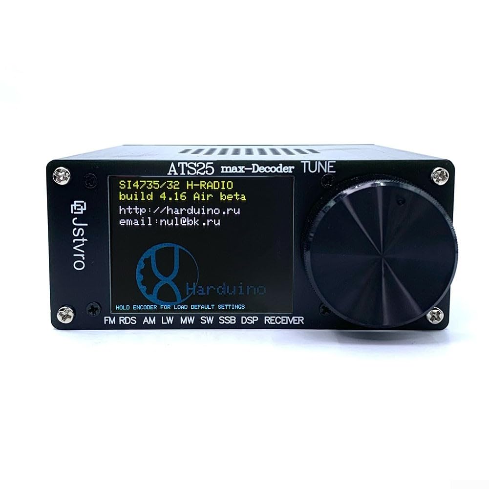 ATS-25Max SI4732 Radio, DSP FM LW MW SW SSB Empfänger, 2,4 Zoll Touchscreen, Funkempfänger-Set, Gehäuse aus Aluminiumlegierung, Digitale Tastatur Zur Eingabe Der Frequenz, DAB Radio