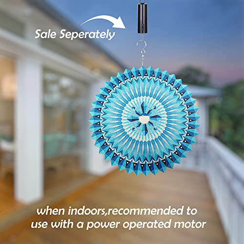 3D Wind Spinners,（Mandala Wind Spinner） Stainless Steel Hanging Wind Spinners Yard Art Indoor/Outdoor Garden Decorations #TOP5