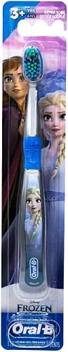 Oral-B Cepillo de dientes Frozen de Disney, más de 3 años, extra suave, personajes Elsa -1 unidad