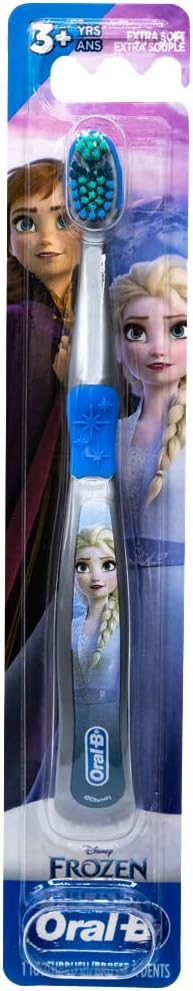 Oral-B Disney Frozen Toothbrush, 3+ YRS, Extra Soft, Elsa Characters -1 Count