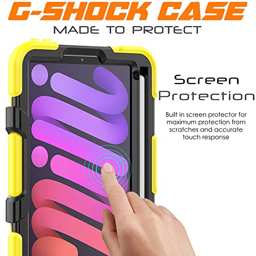 TECHGEAR G-SHOCK Case for iPad Mini 7 2024 & Mini 6 2021 (7th & 6th Gen), Tough, Heavy Duty Armour, Shockproof with Stand - Image 4