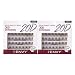 i•ENVY 20D Extension Cluster Individual Lashes (Extra Long, 2 Pack) Flat Root Seamless Application Perfect for DIY Lash Extension