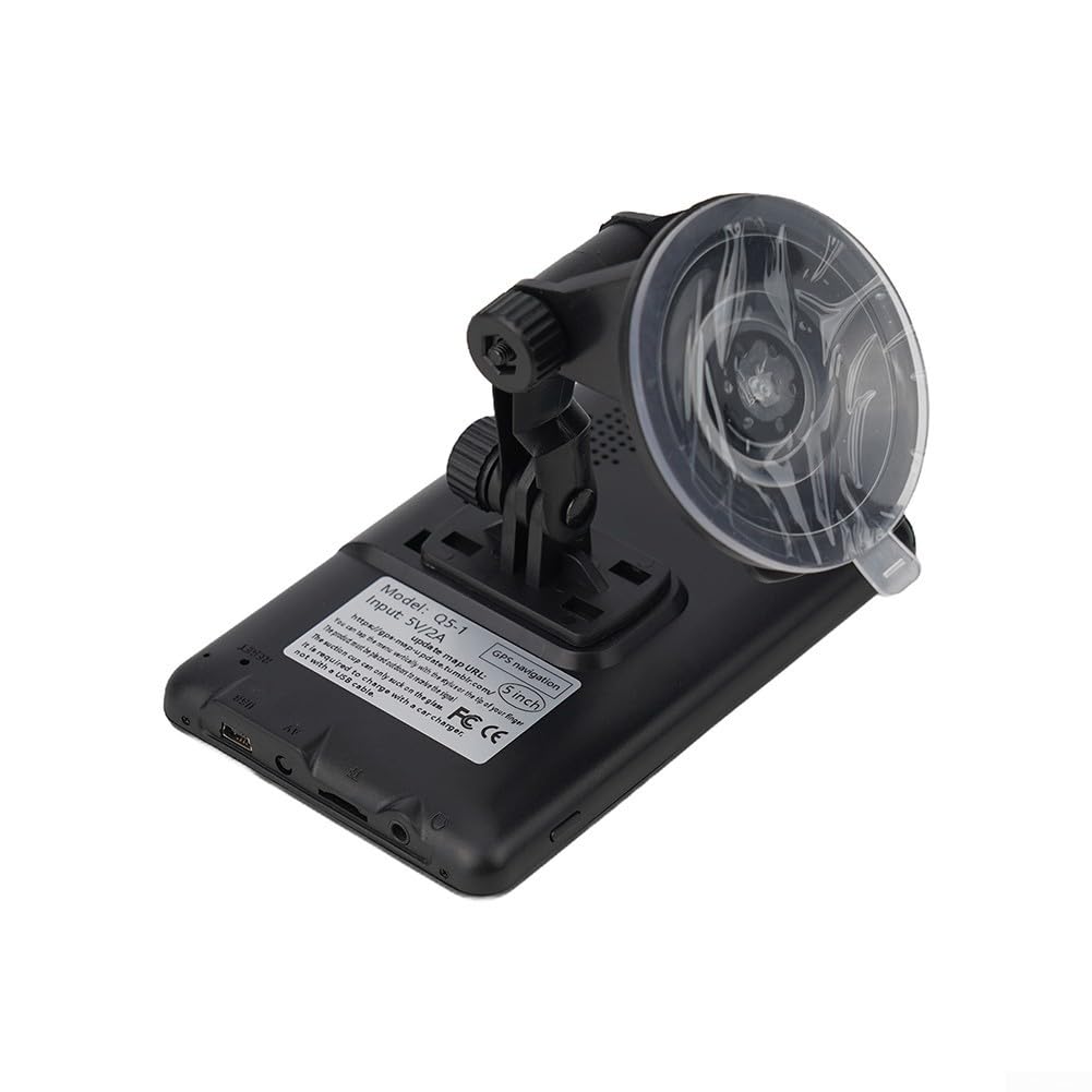 ZYWUOY Navigatore GPS per auto e camion, 5 pollici TFT touch screen navigatore, 8 GB + 128 MB di memoria, navigazione UK, Lane Assist