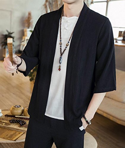 最安値 Piite カーディガン 麻綿 ワイシャツ メンズ 夏 ゆったり