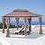Outsunny 10' x 13' Patio Gazebo, Outdoor Gazebo Canopy Shelter with Curtains, Vented Roof, Steel Frame for Garden, Lawn, Backyard and Deck, Khaki