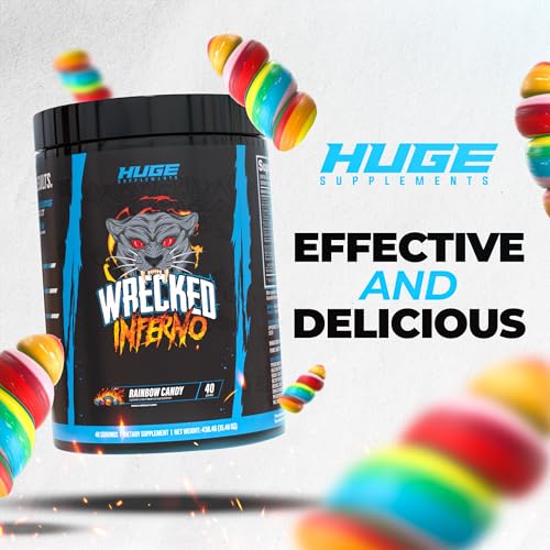 Image of Wrecked Inferno - Thermogenic Pre Workout For Men & Women, Increase Energy, Boost Thermogenesis & Metabolism, Enhance Exercise Performance - Contains L-Citrulline, L-Carnitine, Beta-Alanine & More
