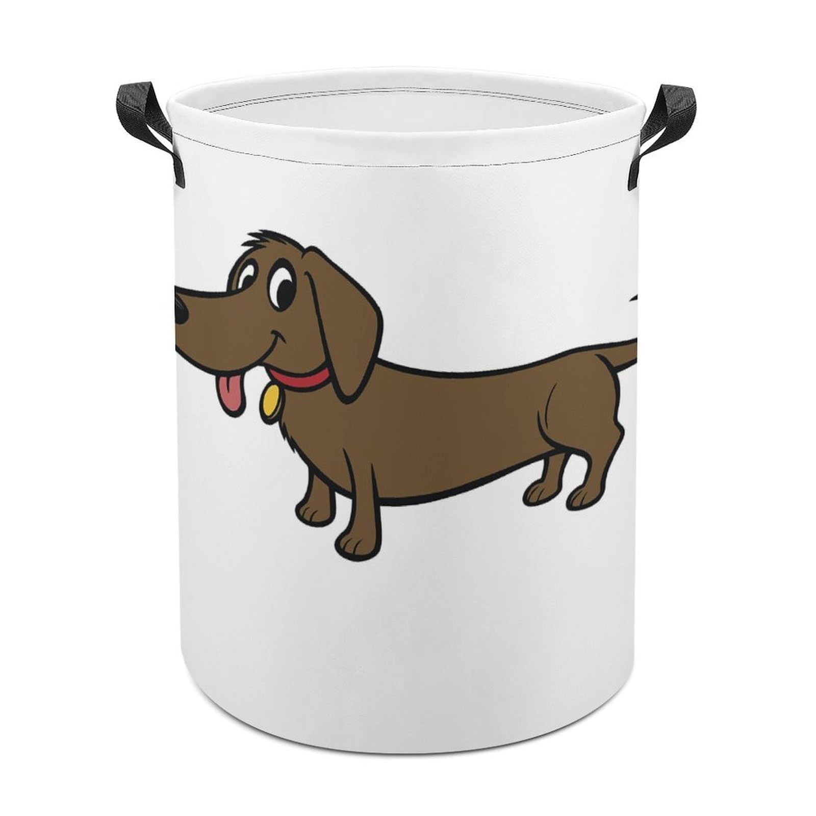MHYRAC Laundry Hamper, Dachshund Laundry Basket, Washing Basket with Handle