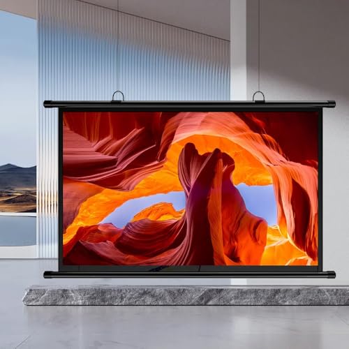Pantalla Manual Proyector 72in 4:3 HD Pared miniatura 6