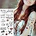 Produktbild Handaxian 5pcs Tattoo Aufkleber Wort Herzschlag russische Tattoo Mädchen Arm 5pcs-13