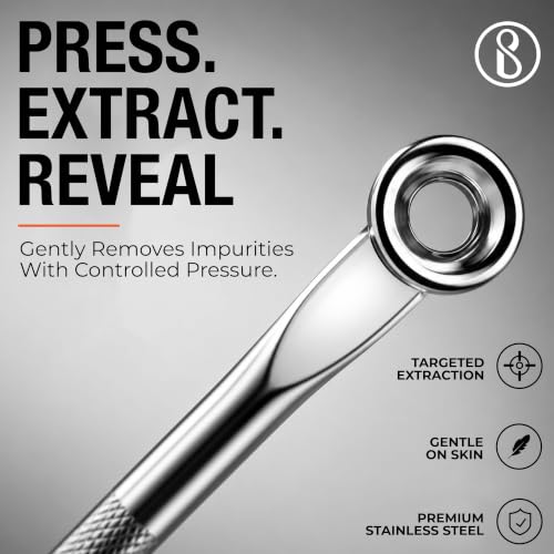 Image of Beaute Secrets Acne Extractor Kit, Blackhead Tweezers and Needle, Pimple Remover tools, Ingrown Hairs And Facial Impurities Removal Set