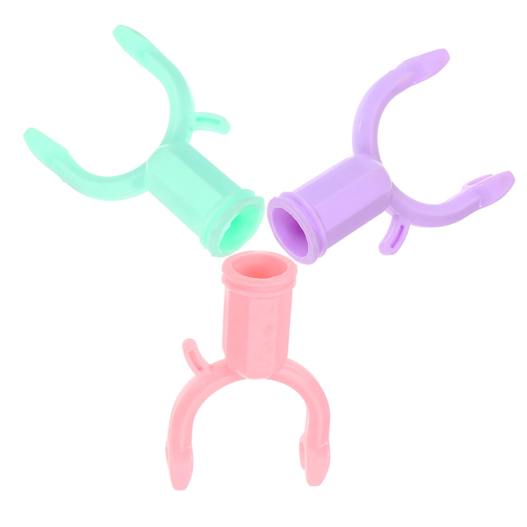 WHAMVOX 3pcs Plastic Clothes Pole Forks Clothes Rod Fork Replacement for Pole Balcony Heads