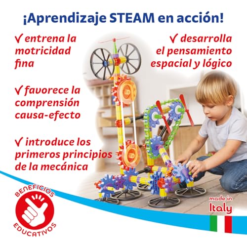 Juegos educativos STEM Quercetti Georello para niños de 5 a 12 años con piezas móviles 6