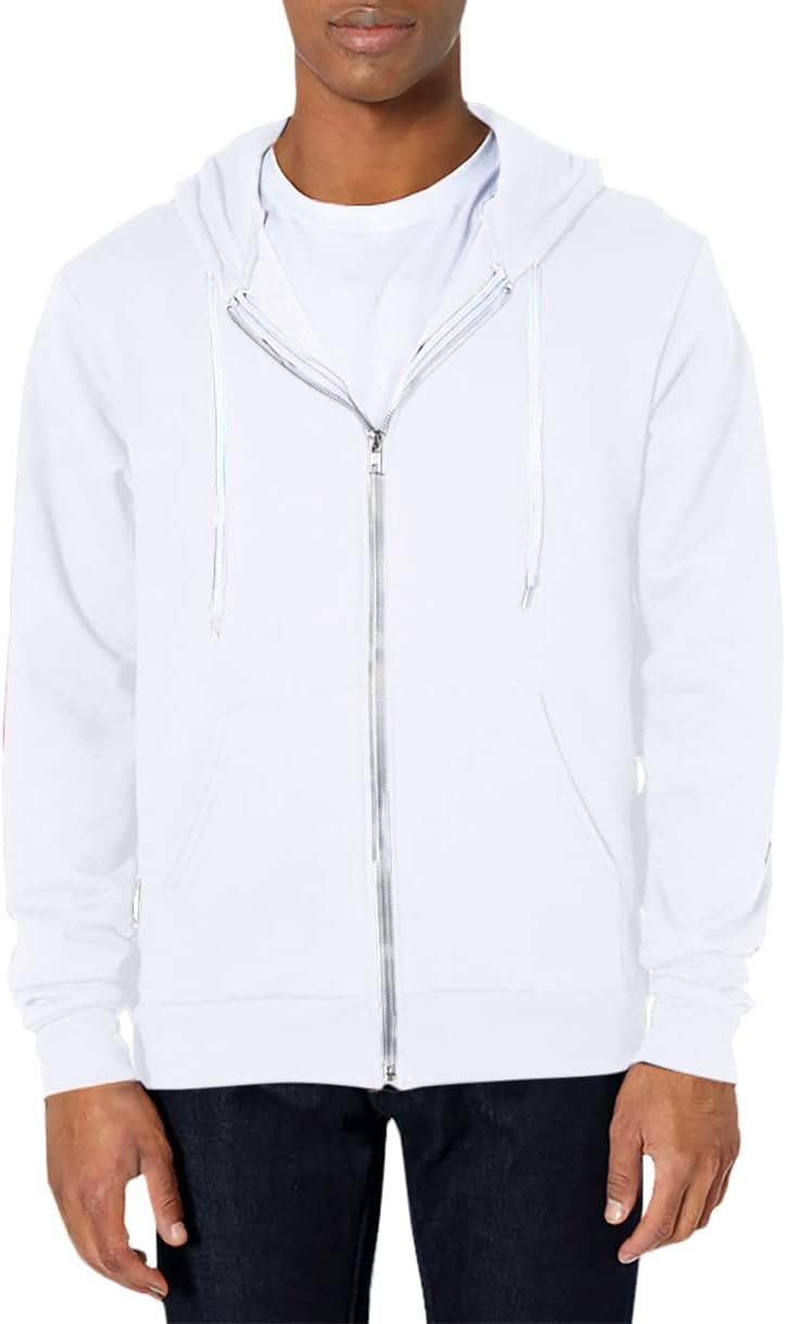 American Apparel mens Flex Fleece Long Sleeve Zip Hoodie