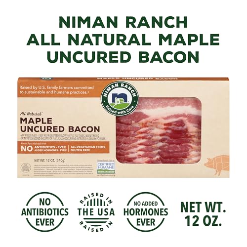 Niman Ranch Bacon, Maple Uncured, 12oz