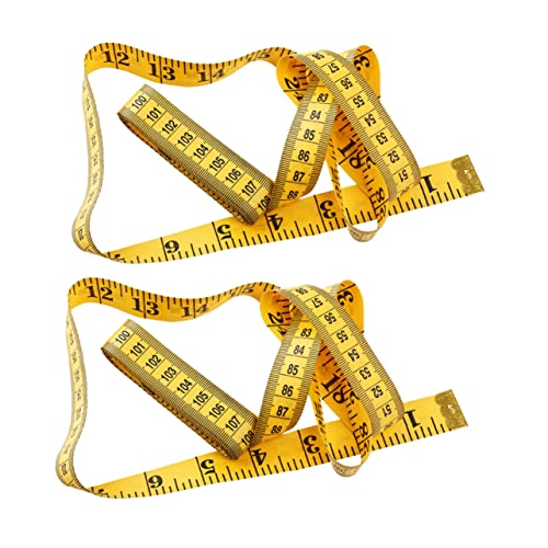 LIFKOME 2Pcs Flexible Tape Measure for Accurate Body Measurements Soft Tape for Seamstresses Quilters Craftsmen Wear Resistant Design