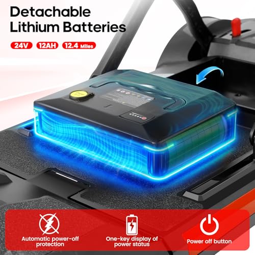 Image of Remote-Control Electric One-Touch Auto-Folding Mobility Scooter for Adults & Seniors, 44 lbs Lightweight Travel Scooter, NFC Smart Unlock, All-Terrain 4 Wheel, 275 lbs Capacity, Airline Approved