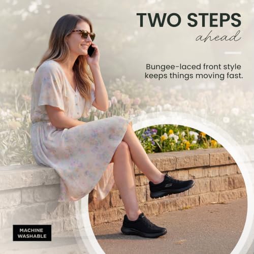 Skechers womens Summits Sneaker, Black, 8.5 US - image 4