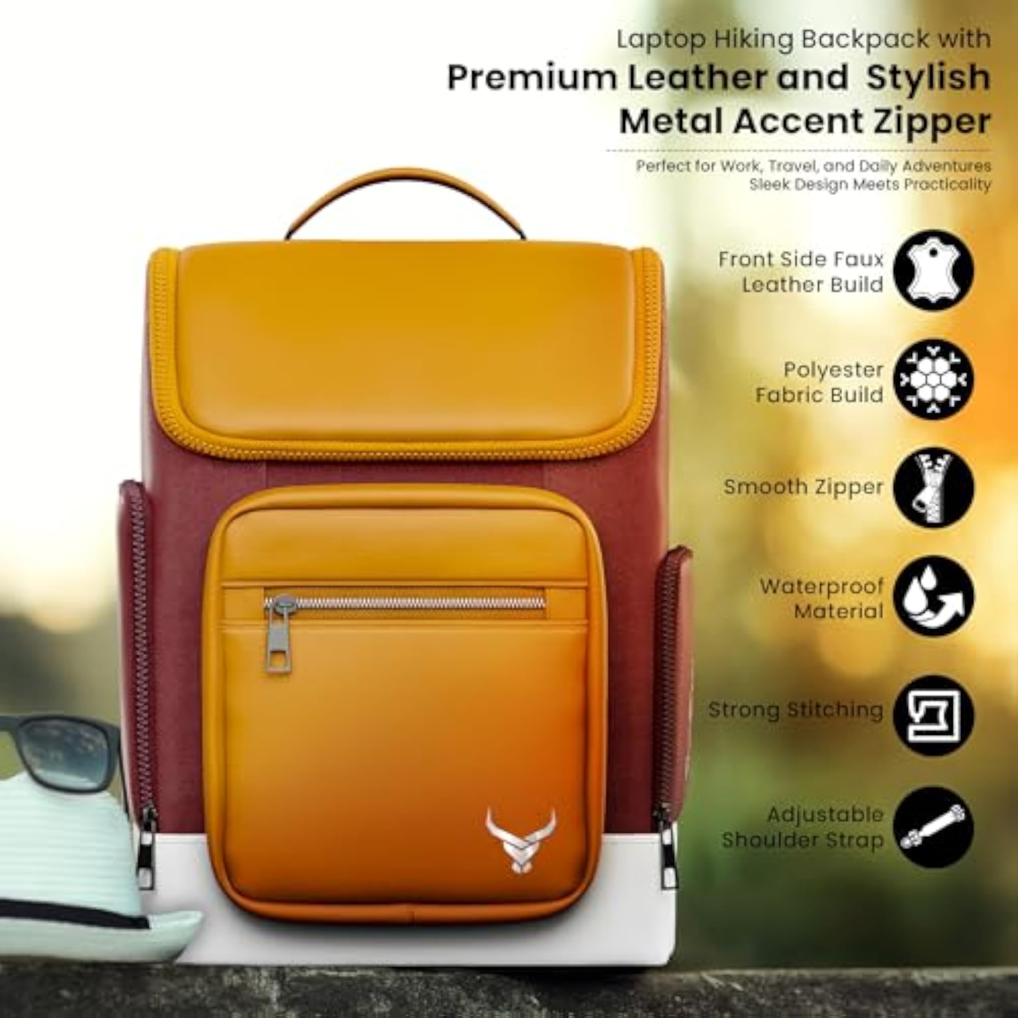 Robust Backpack Water-Resistant 15.6" Laptop Bag