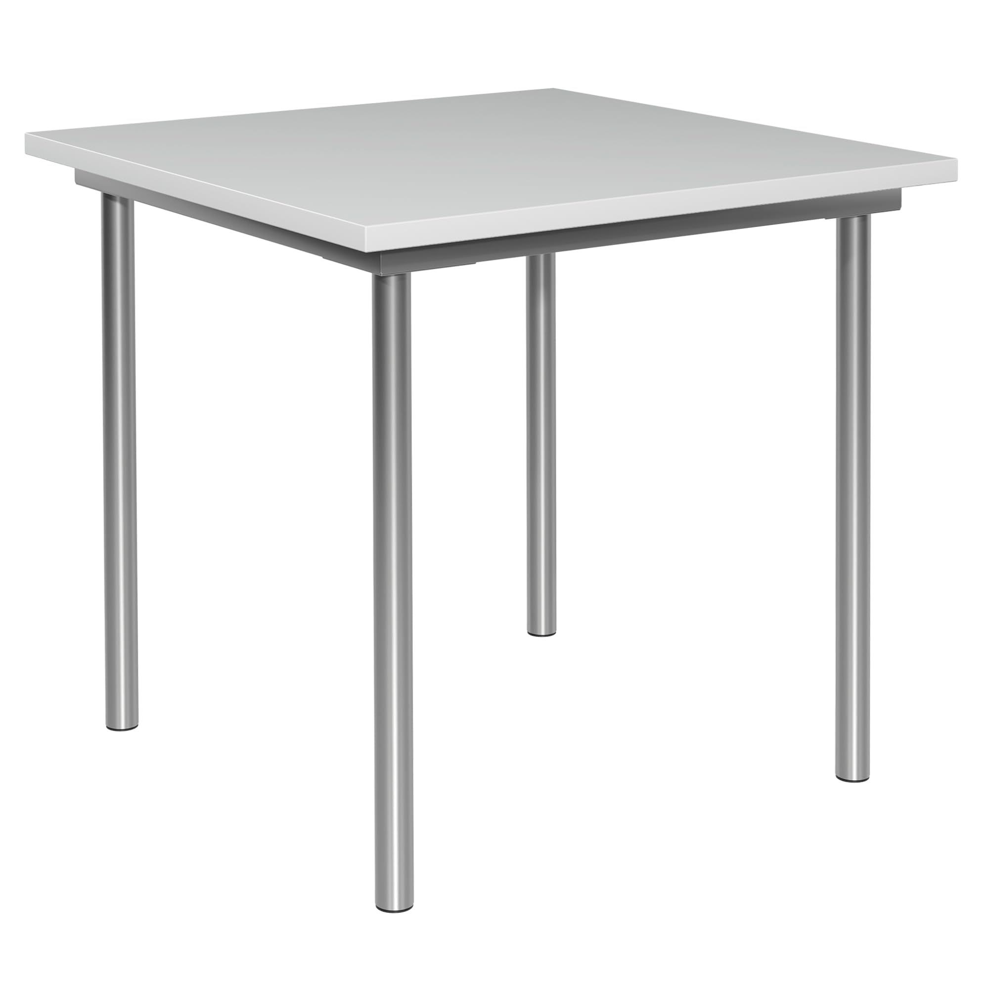 Tisch, Metallbasis, 80x80 cm, Küche, Büro Grau