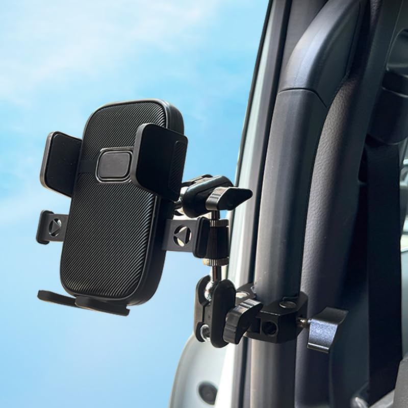 Truck Phone Mount for Hino 258 Class 6 2013–2025, Adjustable Arm Phone Mount for Truck Handlebar, Universal Car Truck Grab Handle Phone Mount for Truck, Pickup, SUV, Van